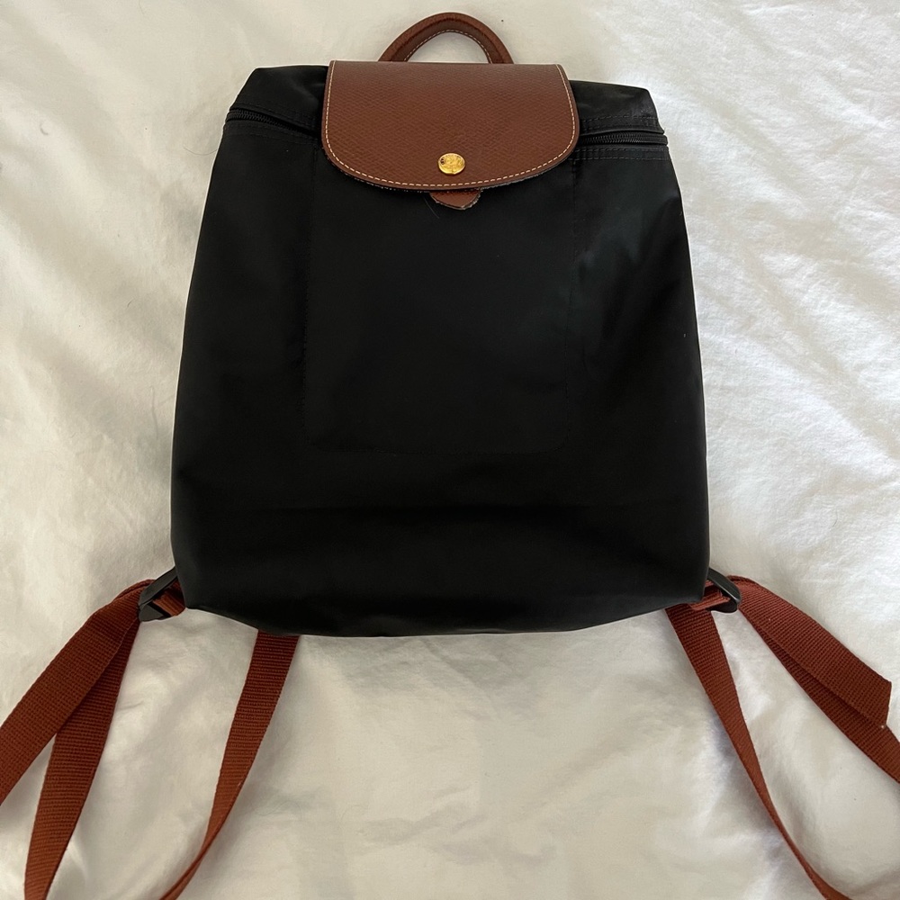 Longchamp Le Pliage backpack black
